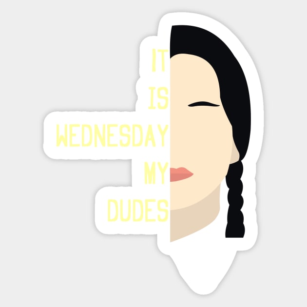 It is Wednesday my dudes retro meme Sticker by Captain-Jackson